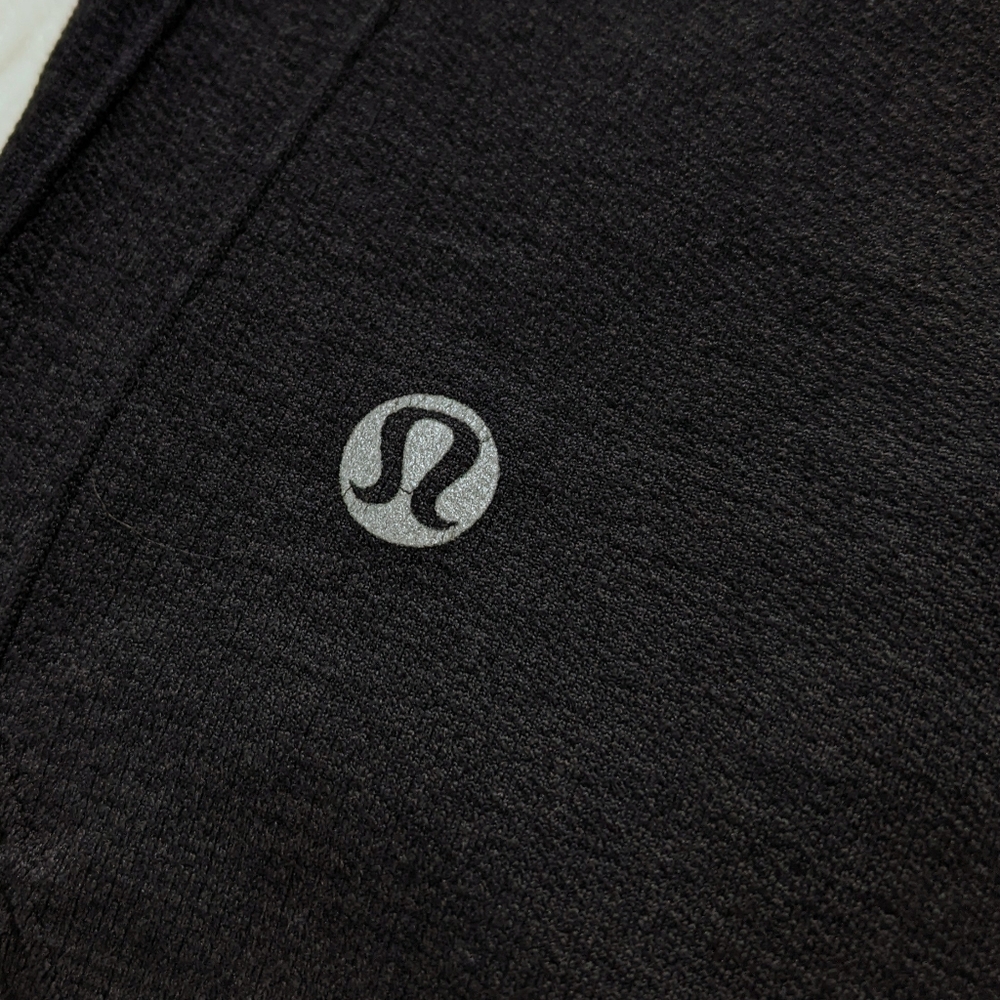 Lululemon In The Flow Crop II Heathered Deep Coal Leggings | Size 8 - Picture 10 of 14